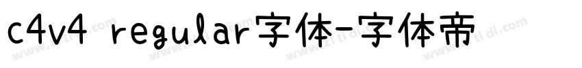 c4v4 regular字体字体转换